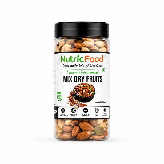 NutricFood Premium International Healthy Nutmix, 200g | 7 Superfoods in 1 Mixes | Dry Fruits Contains Almonds, Cashews, Walnuts, Pistachios, Cranberries, Green & Black Raisins