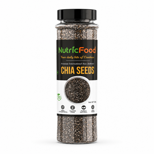 NutricFood I Chia Seeds 200g I Seeds for Eating | Seeds for Weight Management | Rich in Calcium, Protein & Fibre